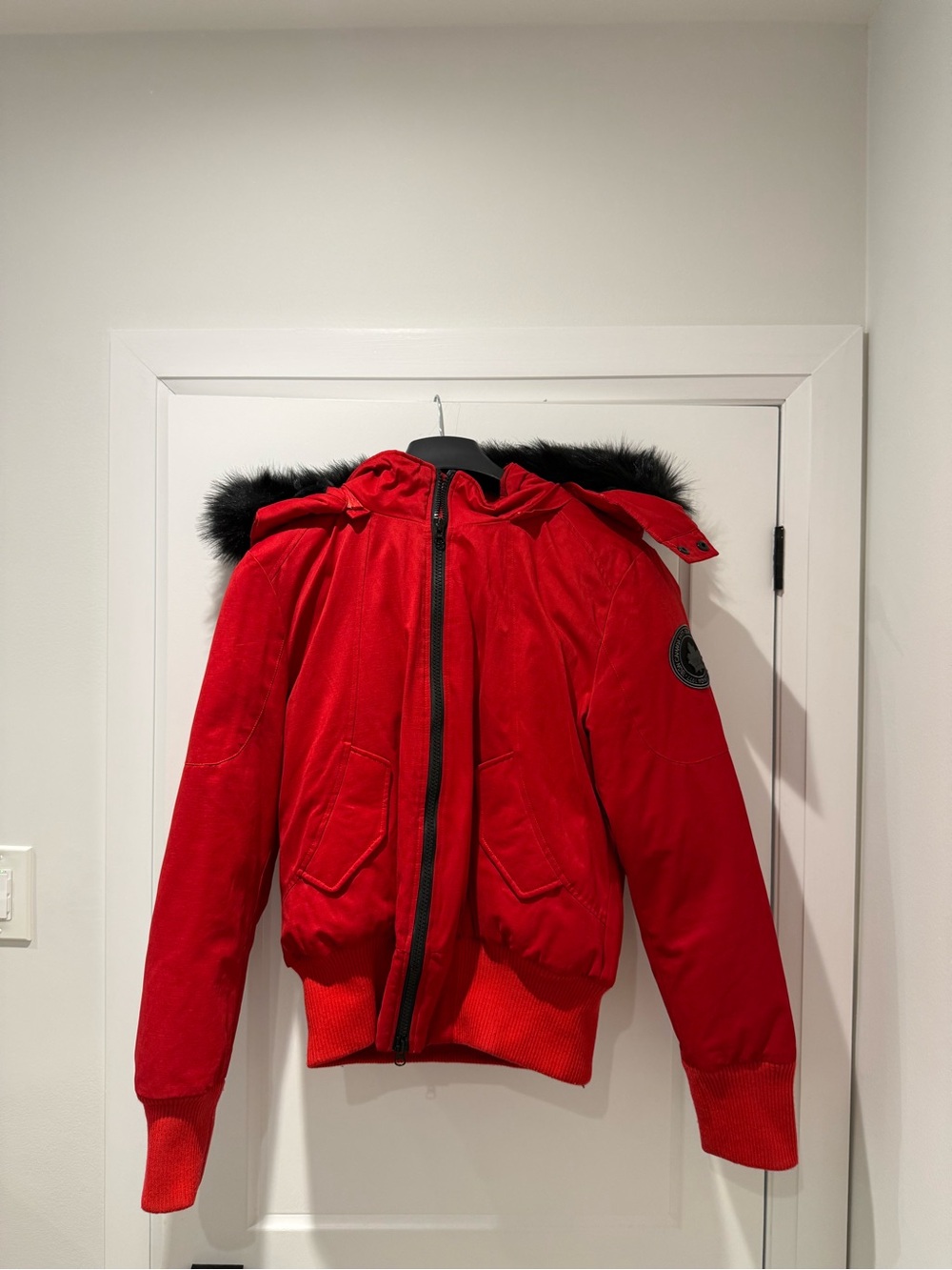 NEW Toboggan down Bomber Jacket with  Fur Hood fits L